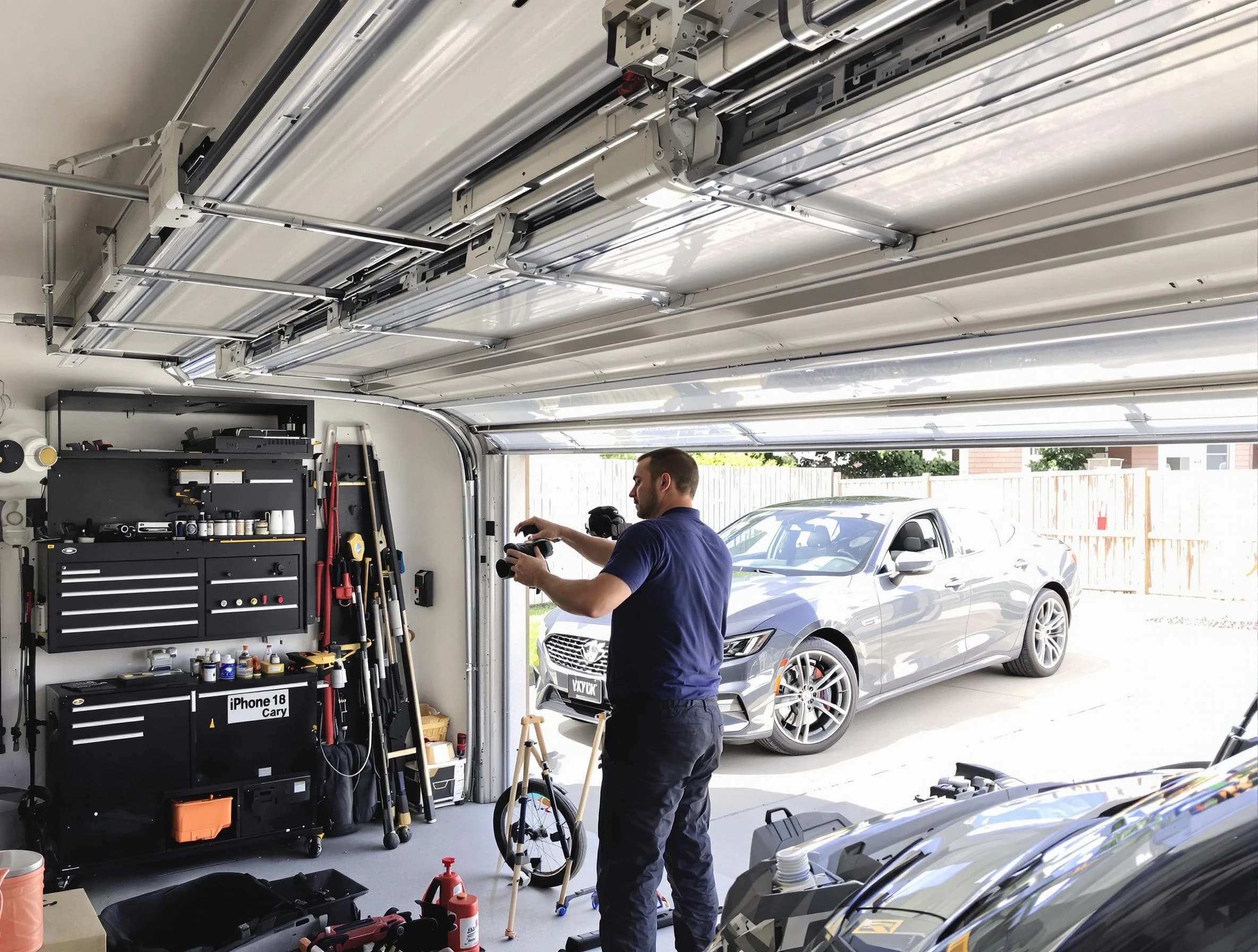 Bessemer Garage Door Repair technician fixing noisy garage door in Bessemer