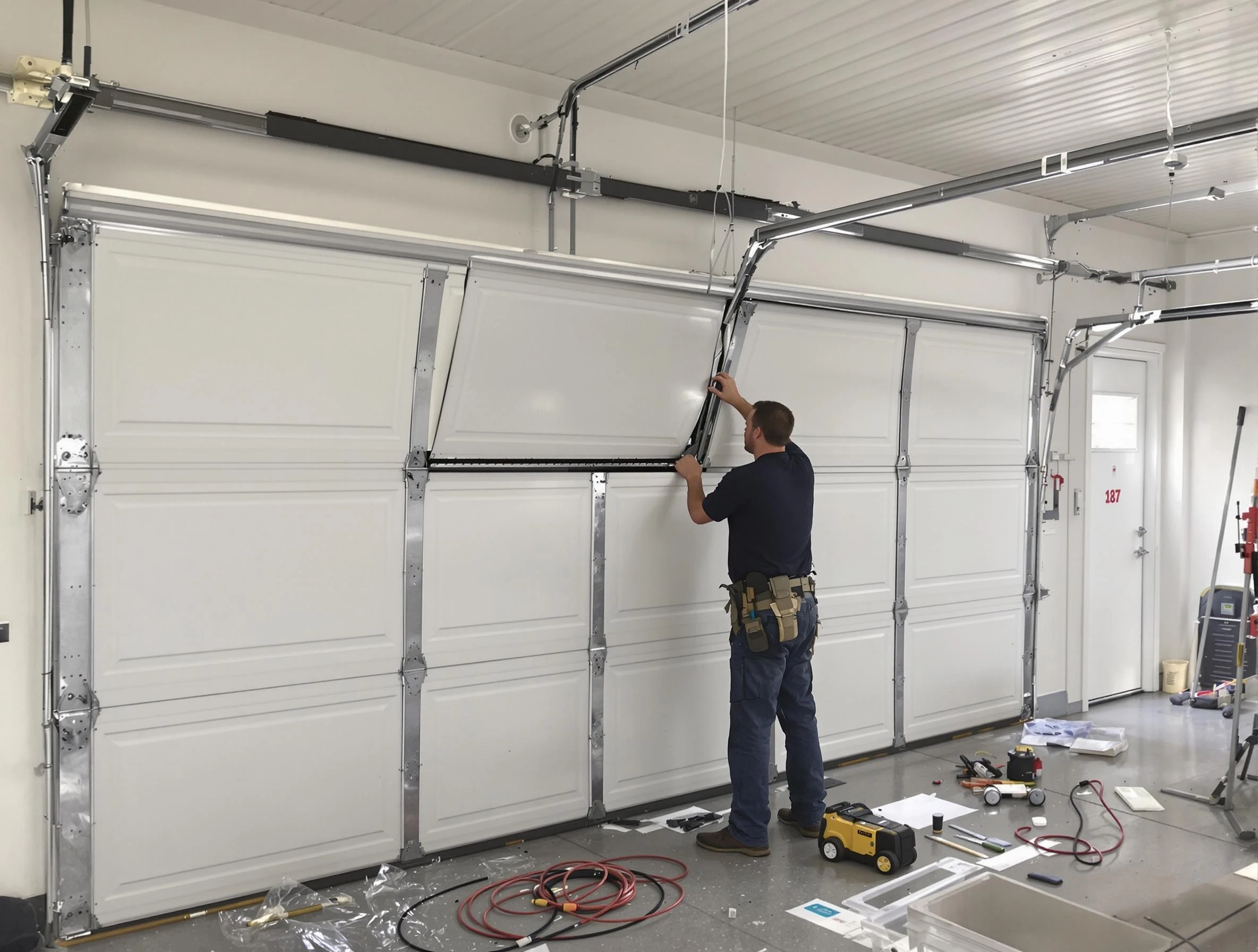 Garage Door Section Replacement in Bessemer