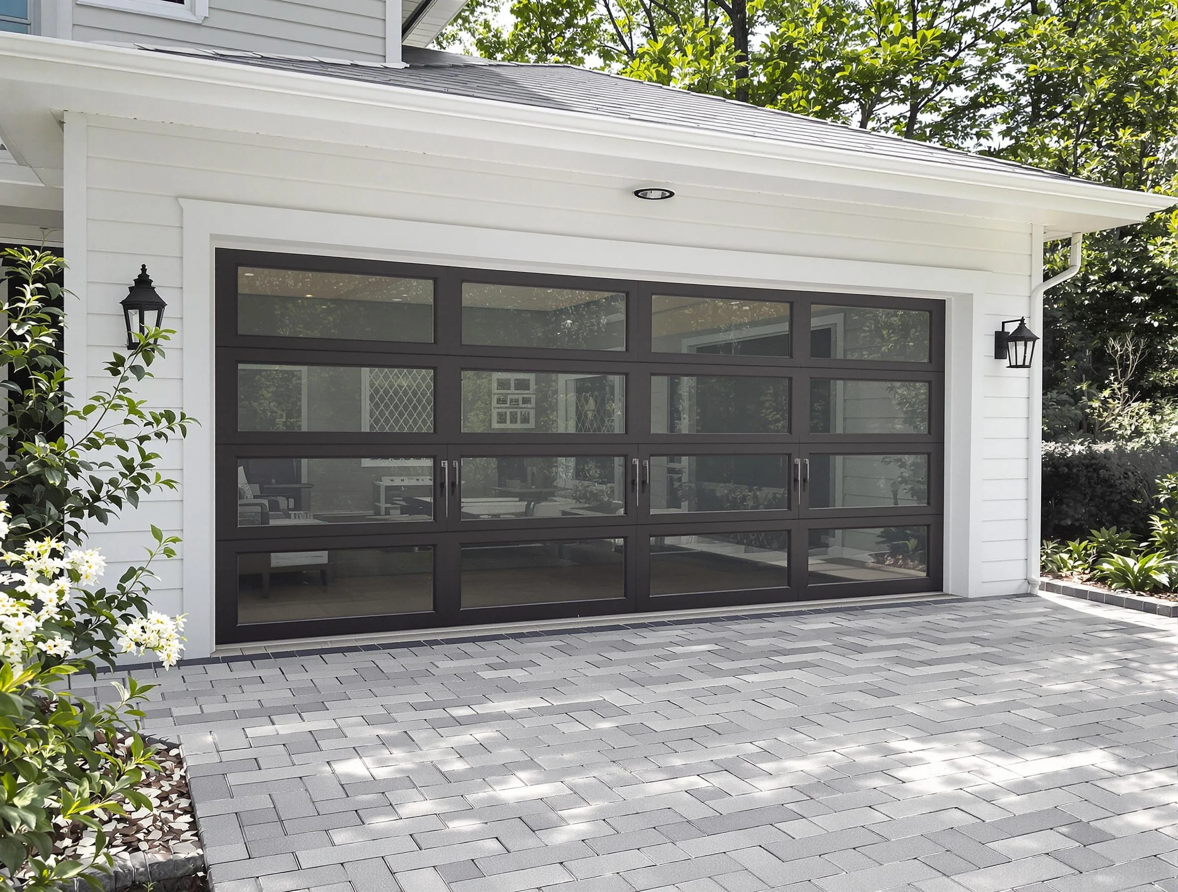 Bessemer Garage Door Repair design specialist presenting custom garage door options to Bessemer homeowner